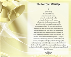 Poetry of Marriage - (Yellow Bells) Canvas