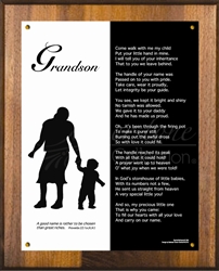 Grandson with Grandma Plaque