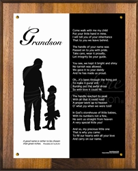 Grandson with Grandpa Plaque