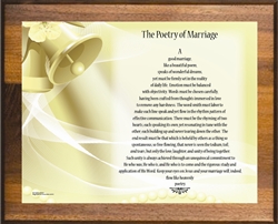 Poetry of Marriage (Yellow Bells) Plaque